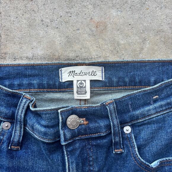 Madewell Mid-Rise Kick Out Jeans Women's 27 Blue Flare Stretch Denim Pants - Picture 4 of 13